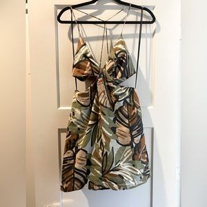 Vacation cutout mini dress